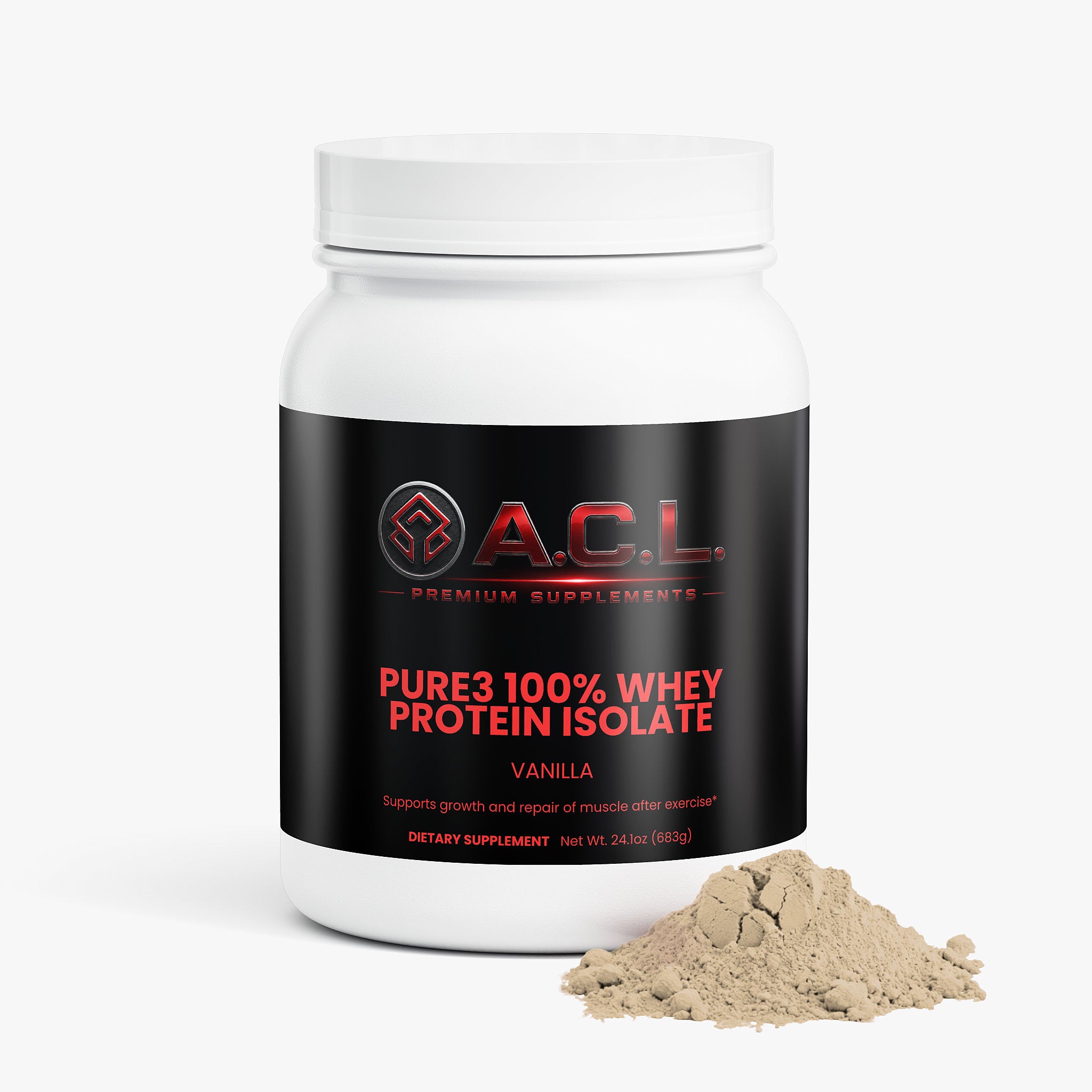 Pure3 100% Whey Protein Isolate (Vanilla)
