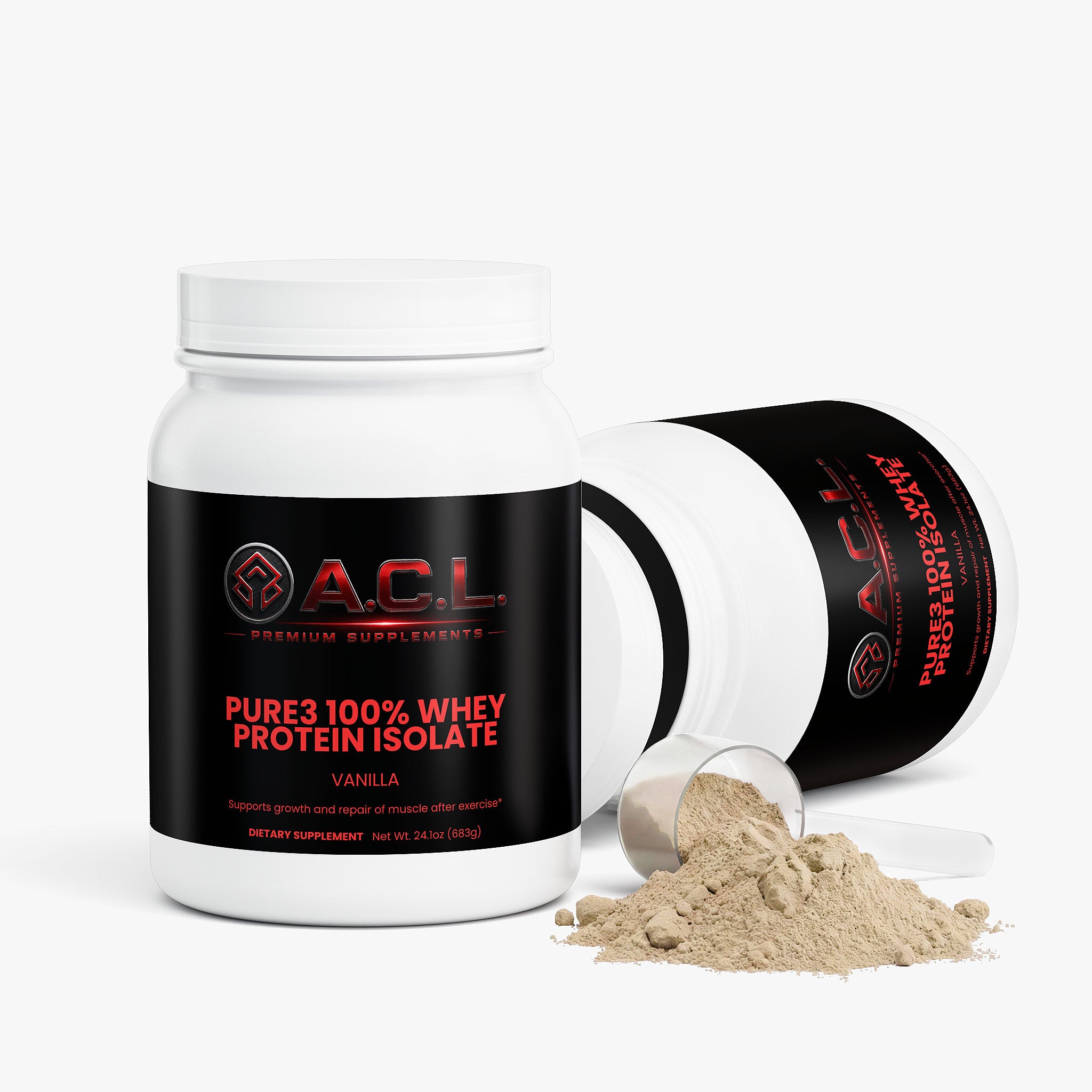 Pure3 100% Whey Protein Isolate (Vanilla)
