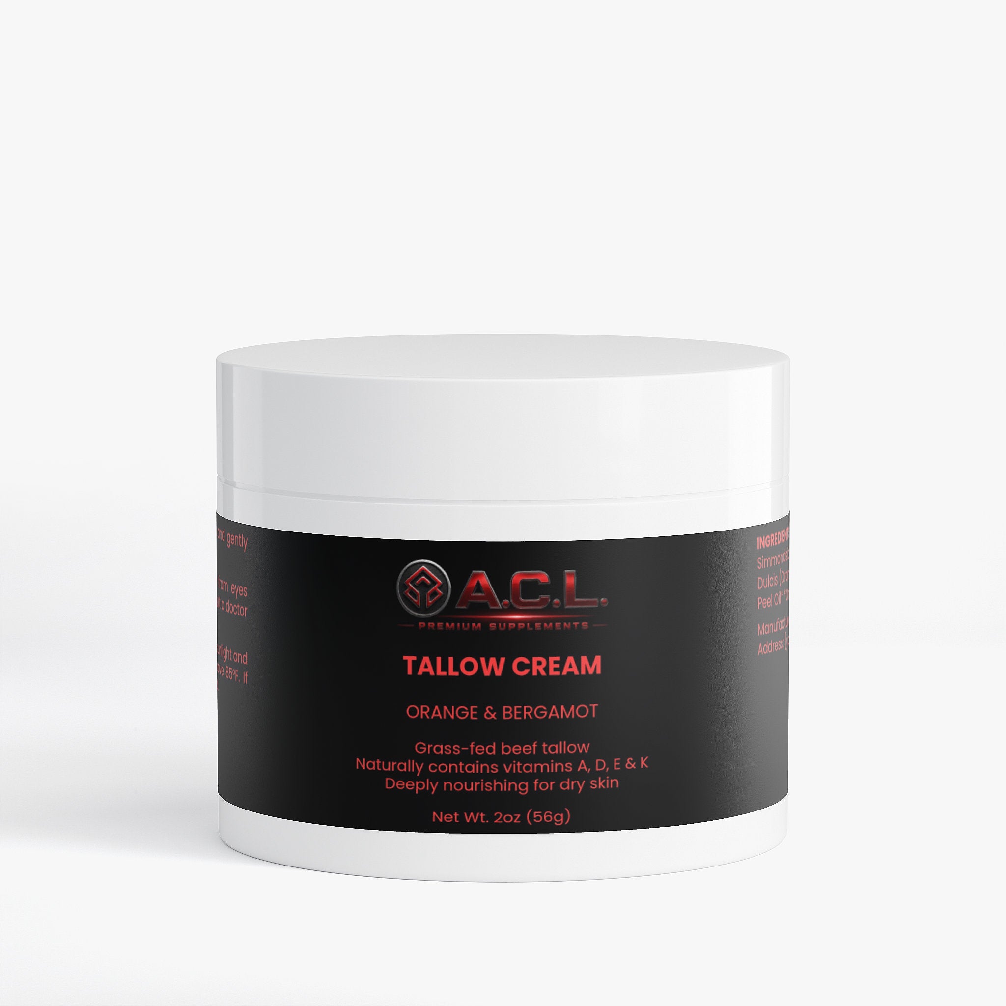 Tallow Cream Orange & Bergamot